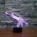 FNBR Assult Rifle 3D Lamp with Automatically Changeable 7 Colors - fnbrshop.com