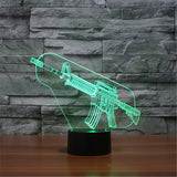 FNBR Assult Rifle 3D Lamp with Automatically Changeable 7 Colors - fnbrshop.com