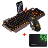 LED Backlit Ergonomic Usb Gaming Keyboard, 2000DPI Mouse & Mouse Pad Combo - fnbrshop.com