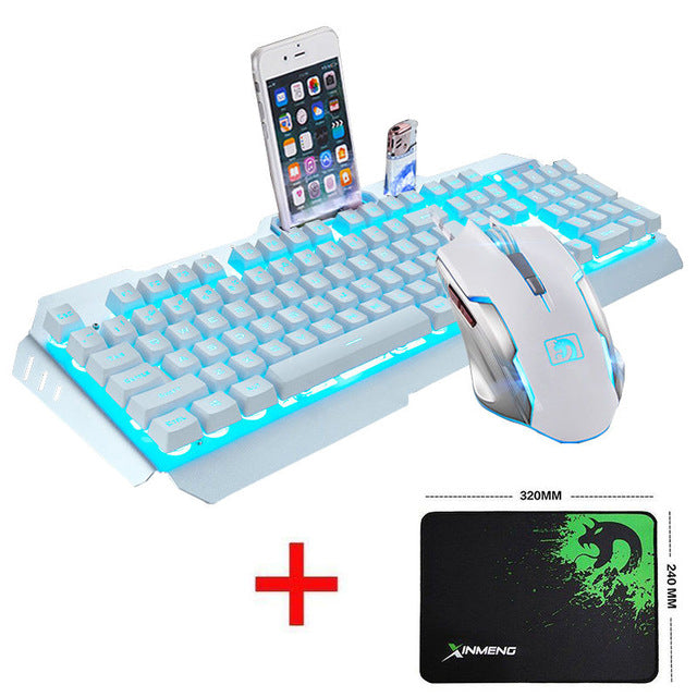 LED Backlit Ergonomic Usb Gaming Keyboard, 2000DPI Mouse & Mouse Pad Combo - fnbrshop.com