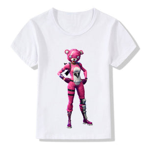 FNBR Pink Cuddle Team Leader Kids Funny T-Shirts - fnbrshop.com