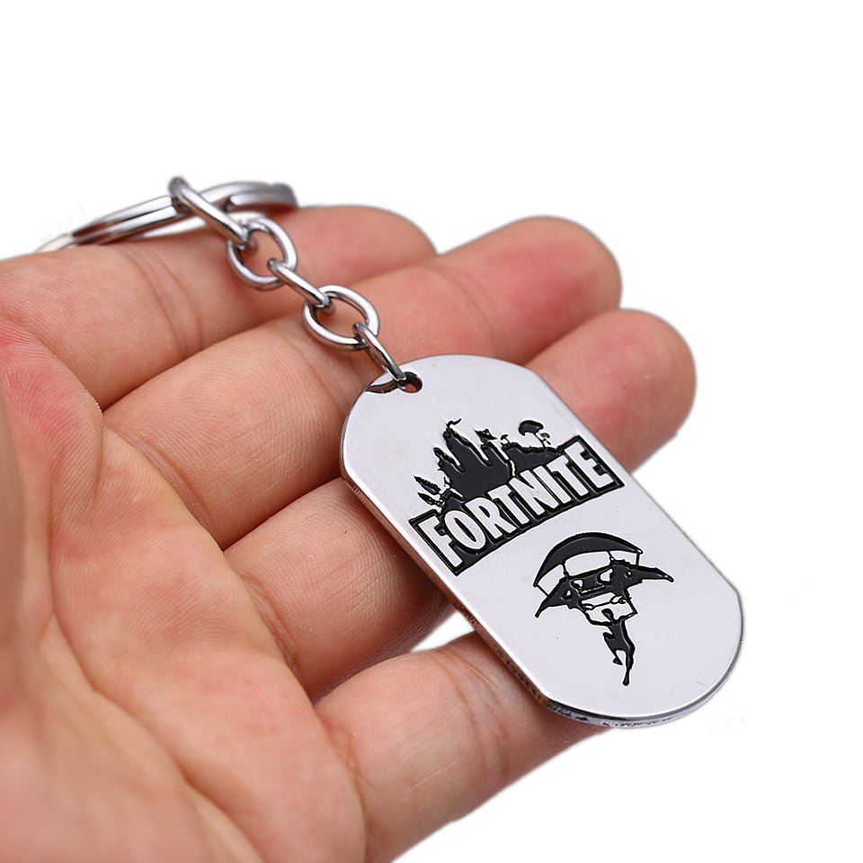 FNBR Pickaxe Llama Emote Dog Tag Keychains - fnbrshop.com