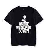 "Where We Dropping Boys?" Printed FNBR Funny T-Shirts! - fnbrshop.com