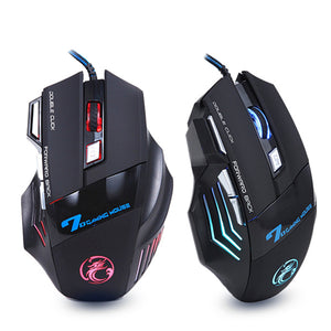 LED Optical Professional Wired Gaming Mouse With 7 Button 5500 DPI, Best For FNBR - fnbrshop.com