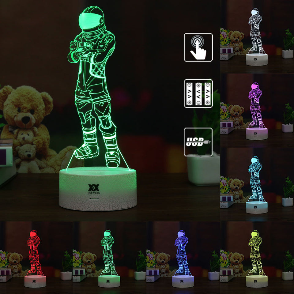 FNBR Dark Voyager 3D Lamp with Automatically Changeable 7 Colors - fnbrshop.com