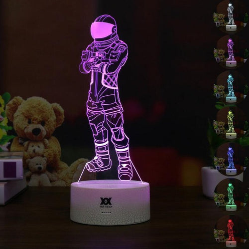 FNBR Dark Voyager 3D Lamp with Automatically Changeable 7 Colors - fnbrshop.com