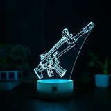 FNBR SCAR 3D Lamp with Automatically Changeable 7 Colors - fnbrshop.com